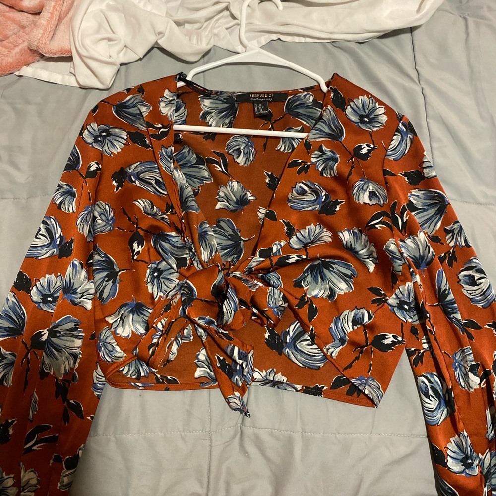 Cute Floral Crop Top
